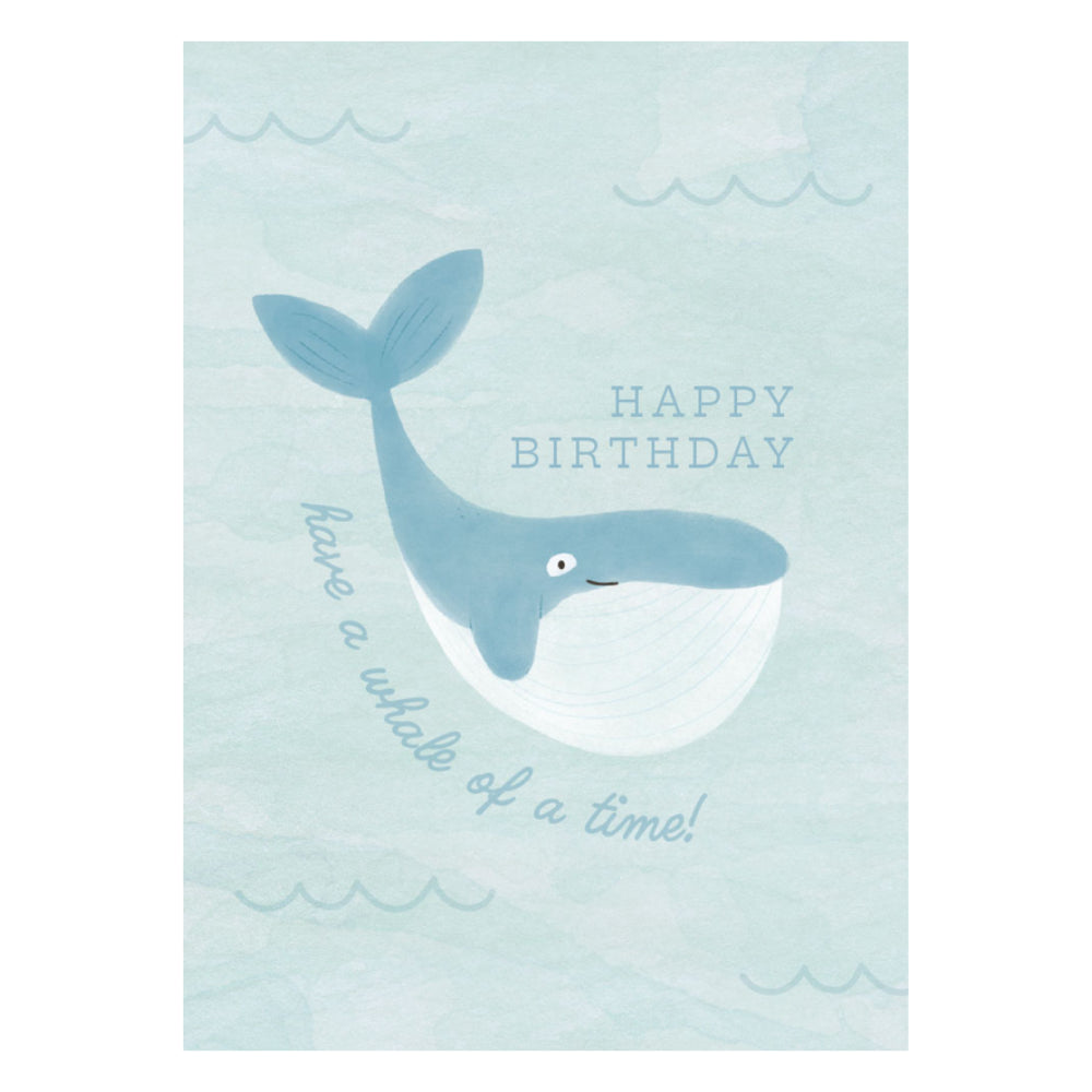 Greeting Card - Bubbles - Whale